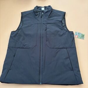 Men's Black Vest M Wind Resistant Water Resistant Gorpcore Outdoor Eco Hiking